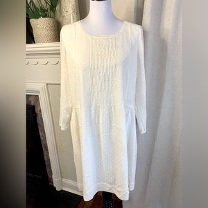 Madewell Swiss dot silk dress woman’s size medium